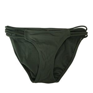 Exhilaration Bikini style bathing suit bottom  XS Olive green   Polyester
